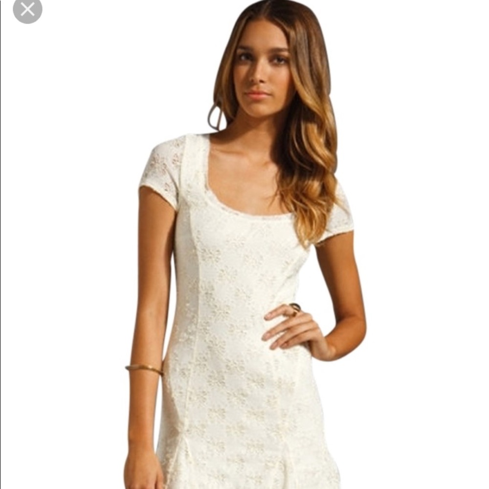 Free People daisy godet ivory size small petite - Picture 2 of 8